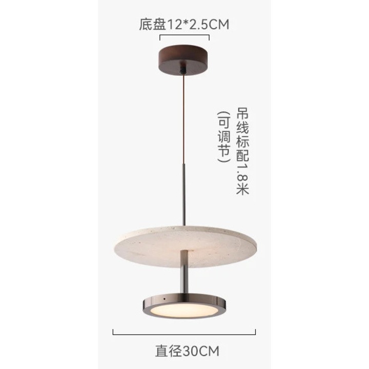 Модерна висяща лампа, елегантен дизайн, регулируема височина, 3 сменяеми цвята, 1xE27