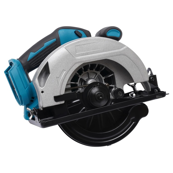 Fierastrau circular, Electric cu cablu, Putere 750 W, Turatie 20.000 rpm, Unghi taiere 0–45°, Disc 90 mm, Motor din cupru, Albastru