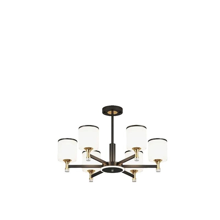 Candelabru modern, 6 brate, lumina calda, E27
