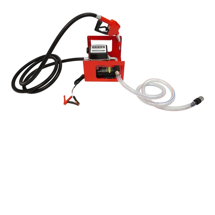 Pompa de transfer combustibil, 12V, 175W, debit maxim 45 L/min, inaltime maxima 10 m, set
