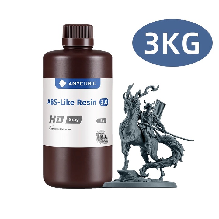 Rasina 3D, 3kg, szürke, ellenálló, alacsony viszkozitású