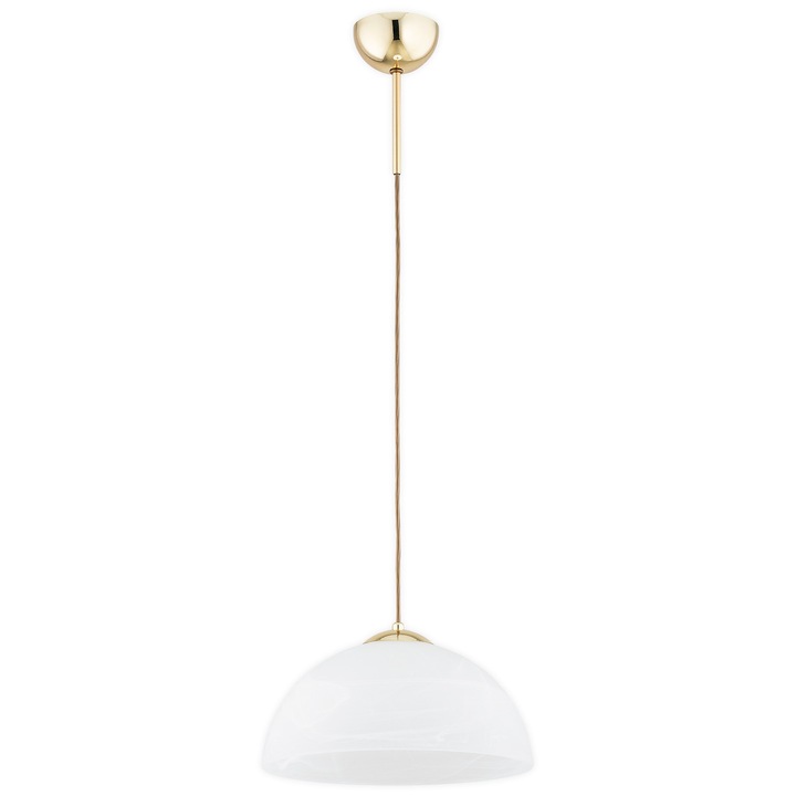 Пендел Клара, LEMIR, златист, бял, LED E27