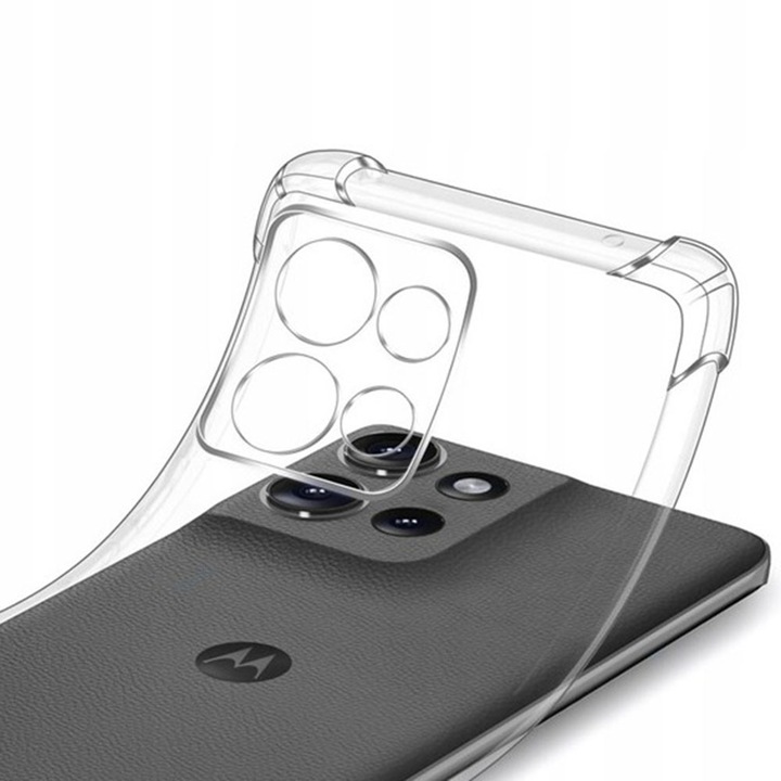 Калъф за Motorola Edge 70 - Techsuit Shockproof Clear Silicone - Прозрачен