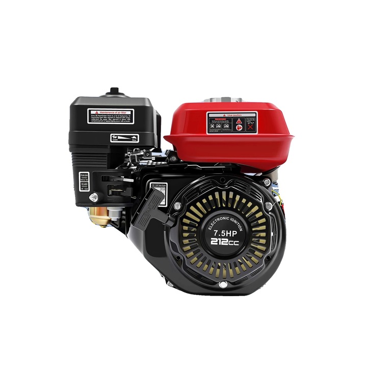 Motor pe benzina, 7.5 CP, 3600 RPM, capacitate combustibil 0.65 L, constructie din aluminiu durabil