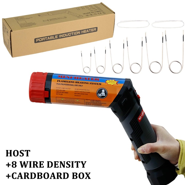 Aeroterma Inductie, 1100W, neagra, design portabil, utilizare versatila