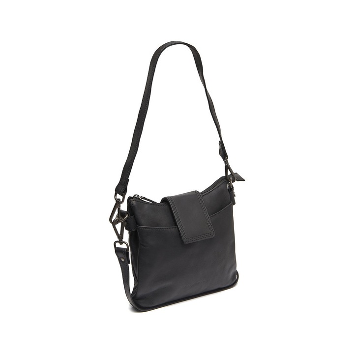 Geanta de dama, de mana si umar, din piele naturala, The Chesterfield Brand, Calora, Negru, 23 x 5 x 22 cm
