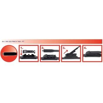 Adaptor Alca pentru stergator parbriz PINCH TAB 2 buc/set Adaptor Alca pentru stergator parbriz PINCH TAB 2 buc/set