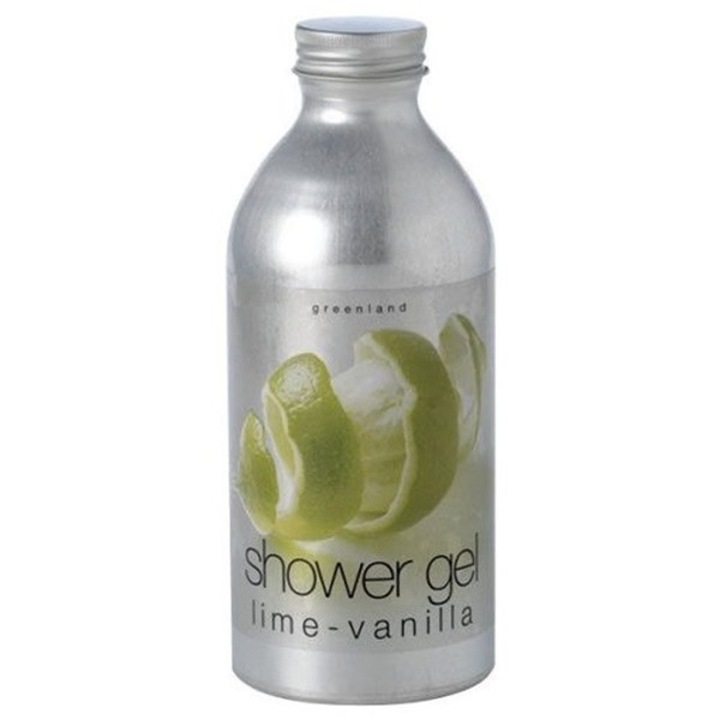 Gel de dus, Greenland, pentru corp, cu lamaie verde si vanilie, 600 ml