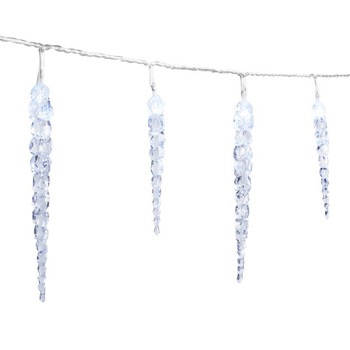 Ghirlanda cu 50 LED-uri, decor sloi de gheata, 7.3 m, exterior, Home Ghirlanda cu 50 LED-uri, decor sloi de gheata, 7.3 m, exterior, Home
