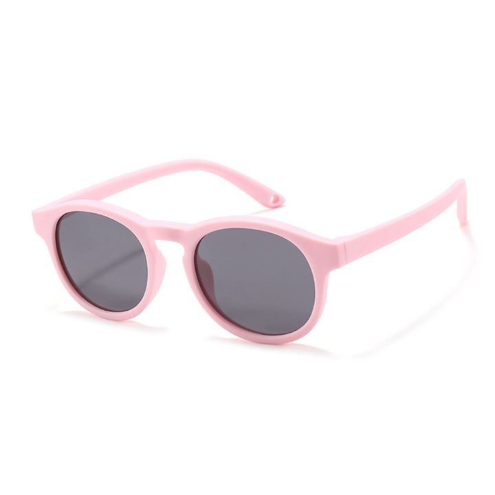 Sunglasses Polarised (8308-C46) - for Babies, Round Shape, with Strap - Pink