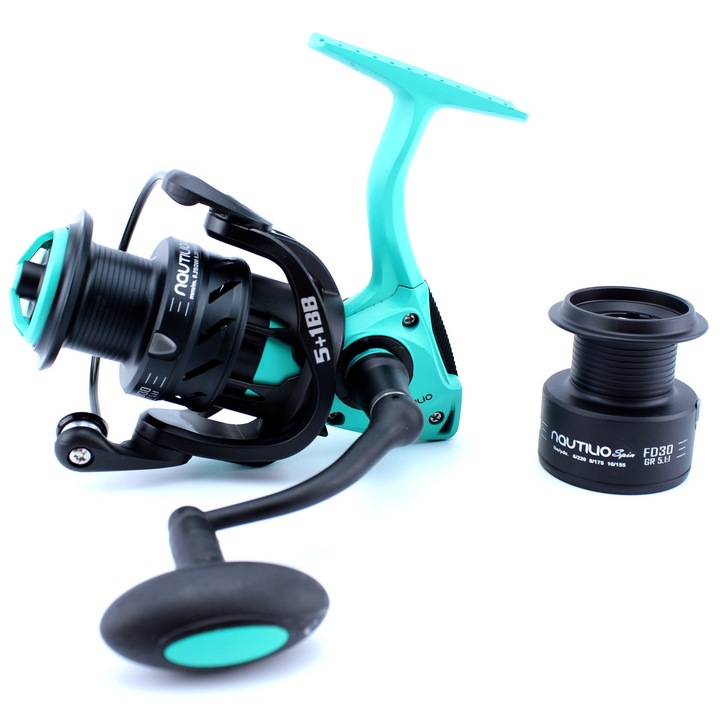 Mulinete Mistrall Nautilio FD SPIN 3000, 5+1 лагера, предна спирачна система, тегло 265гр