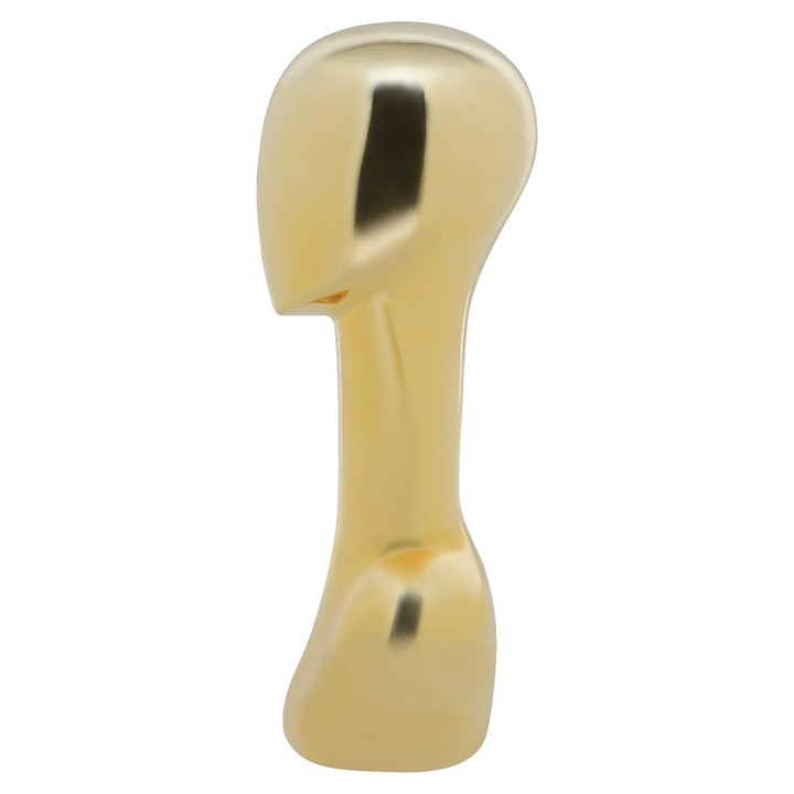 Manechin plastic, baza stabila, design usor, aurie, 17x15x50cm