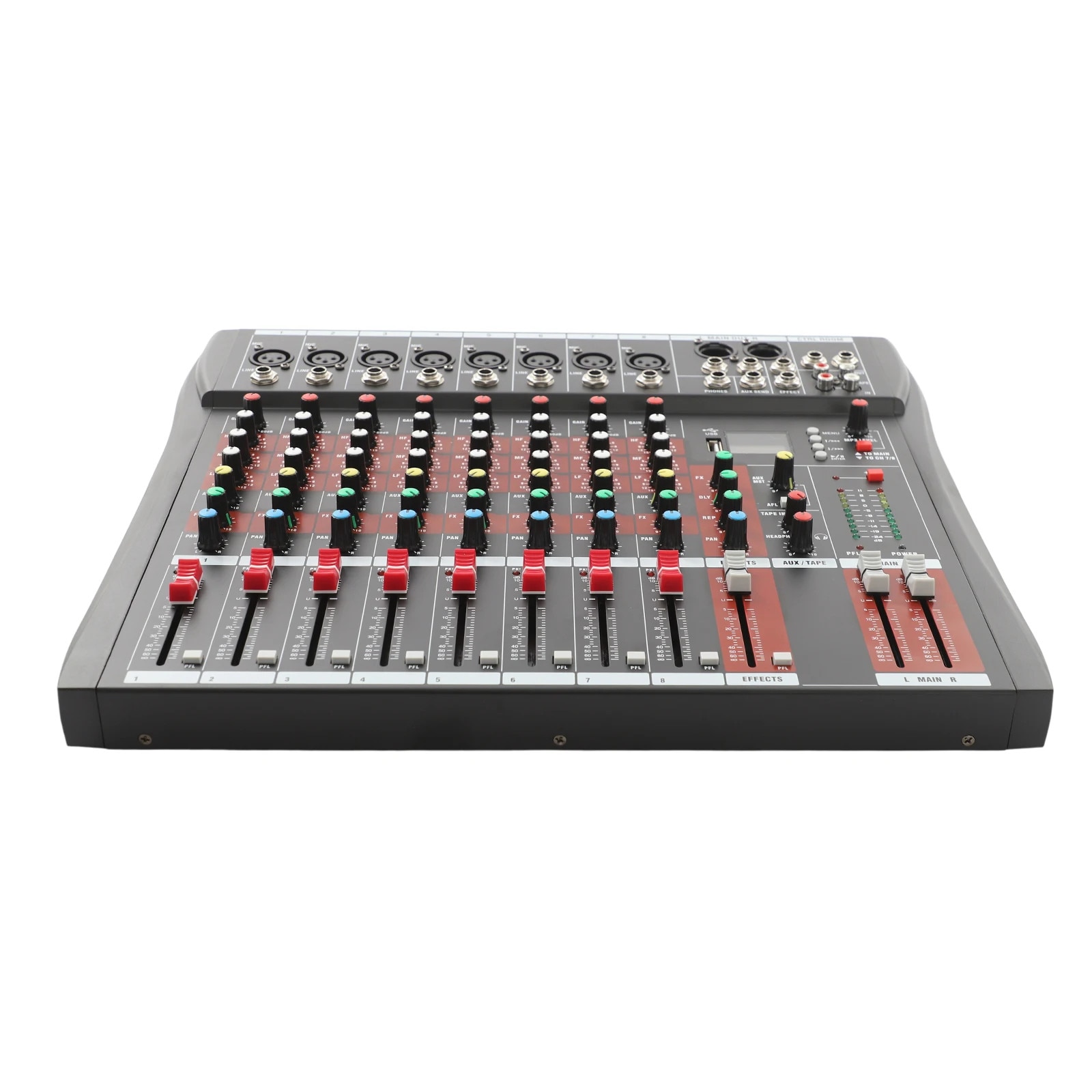 Mixer audio 2 canale, Zeaicos, alimentare fantoma USB 48V, compact