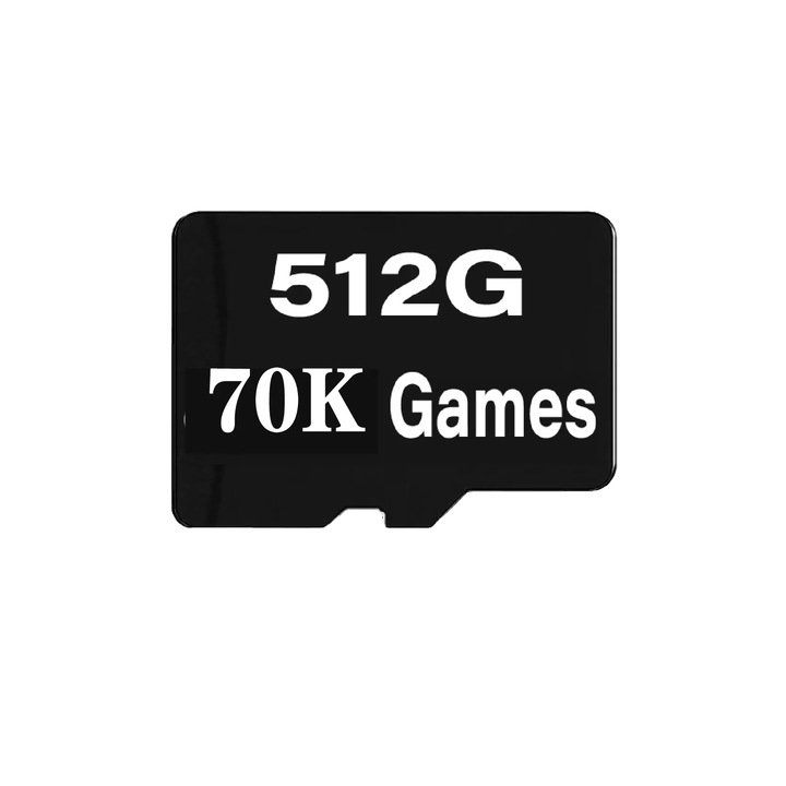 Card de memorie, 512GB, compatibilitate variata, pentru jocuri retro
