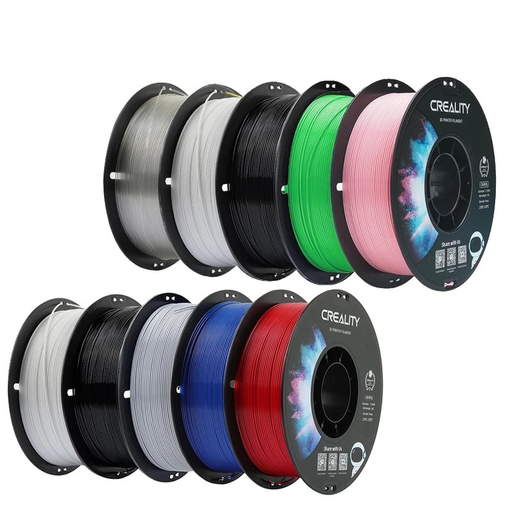 Filament 3D környezetbarát PETG, vegyes színű, 1,75 mm, 10 kg