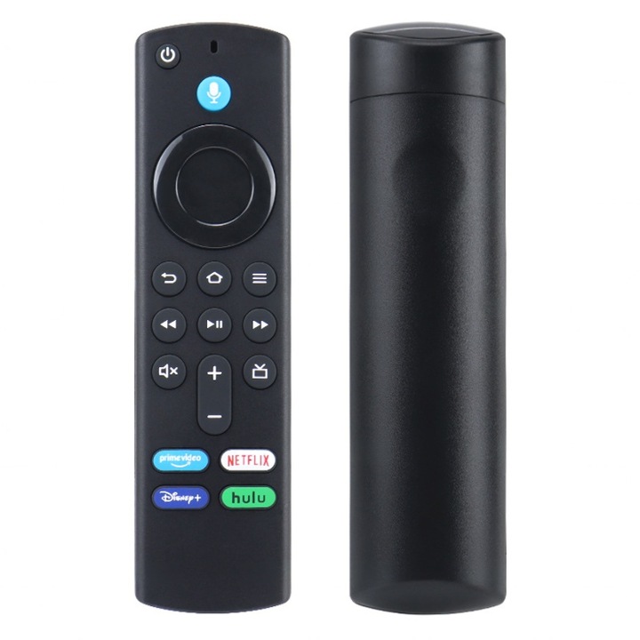 Гласово дистанционно управление, ABS, съвместимо с Fire TV Stick, 14 x 4 x 2 см, черно