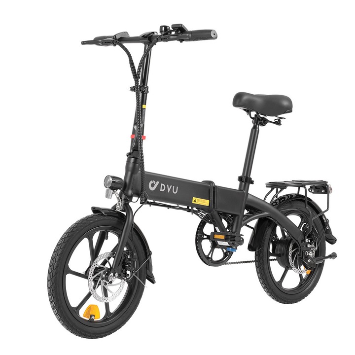 Bicicleta Electrica DYU A1f Pro Pentru AdultI, Motor De 250w, Anvelopa De 16 Inch, Baterie De 36V7.5Ah, Bicicleta Electrica Pliabila