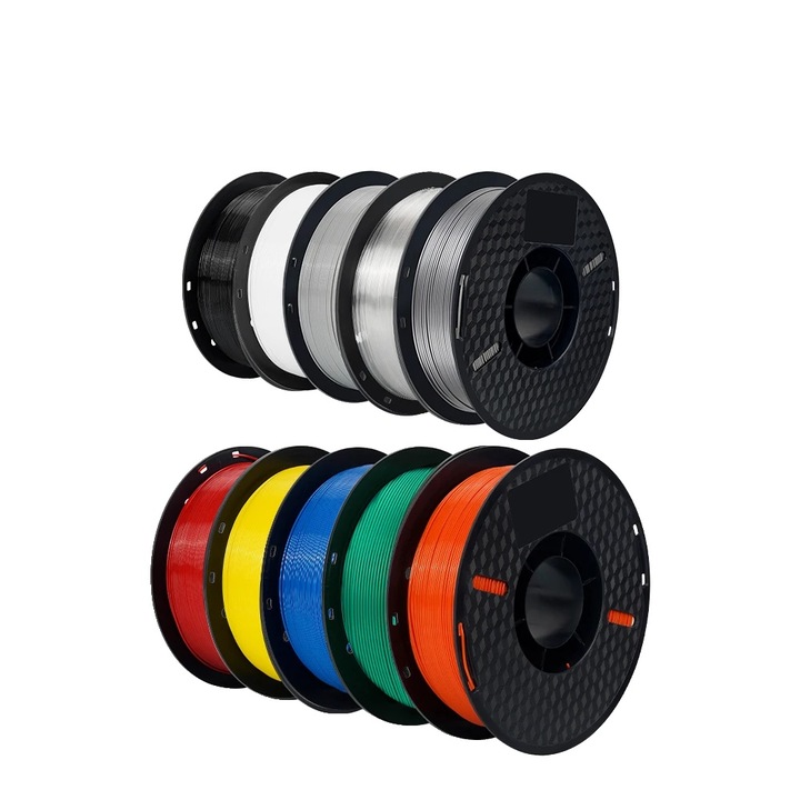 Filament PLA pentru imprimanta 3D, 1.75mm, 1KG, set 10KG PETG Mic A