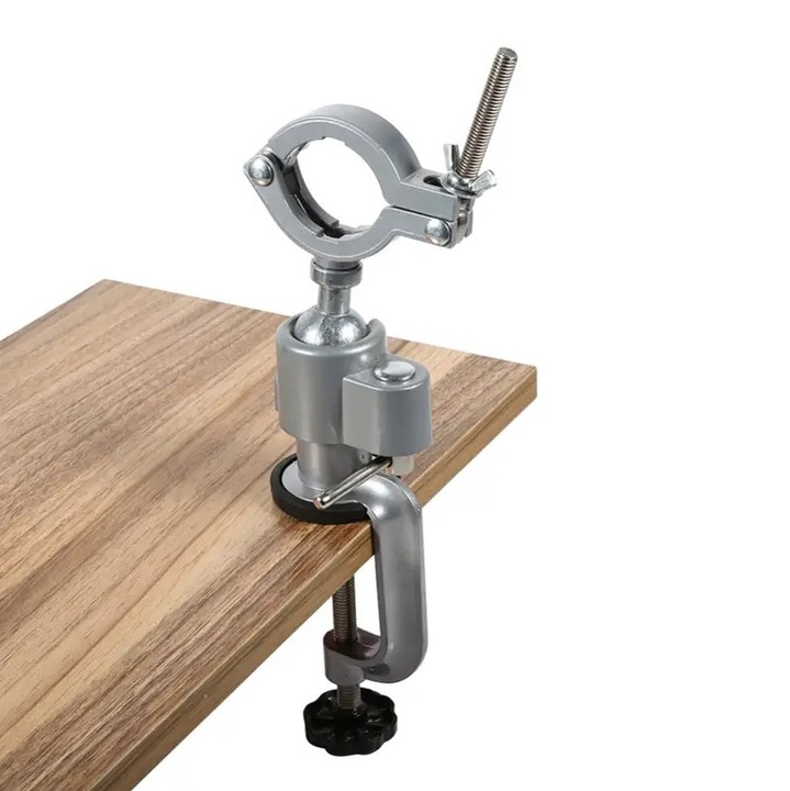 Suport menghina pivotant pentru masina de gaurit si polizor cu clema pentru masa m-M-import, metal, 38-49,5mm