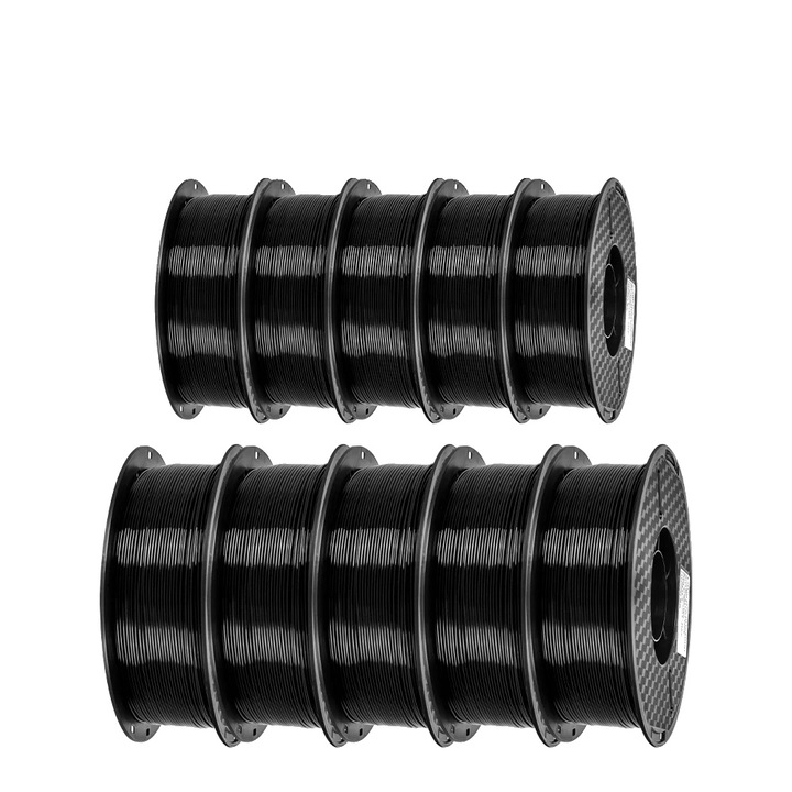 Filament PLA pentru imprimanta 3D, 1.75mm, 10KG, negru