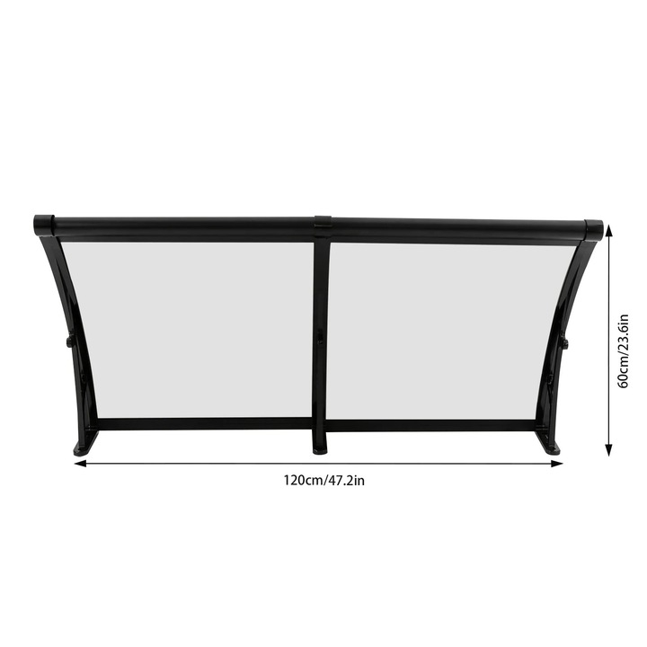 Copertina usa, Aliaj de aluminiu, Negru