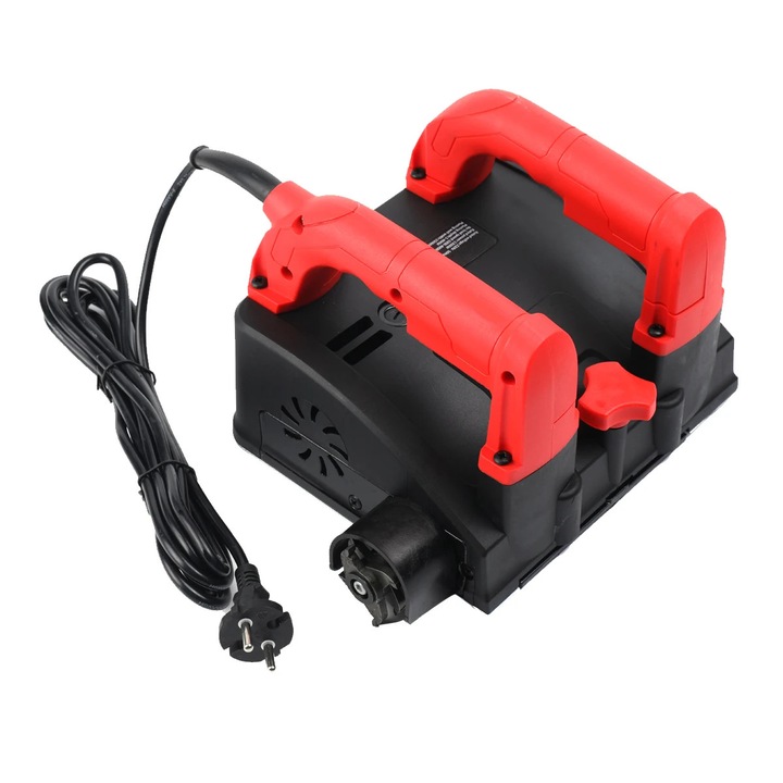 Rindeluitor electric, 1200 W, adâncime reglabilă 1-4 mm, lățime 150 mm, roșu