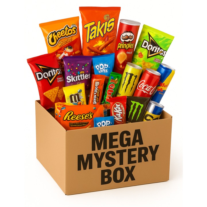 MEGA Mistery Box cu bunatati Americane, 1 kg