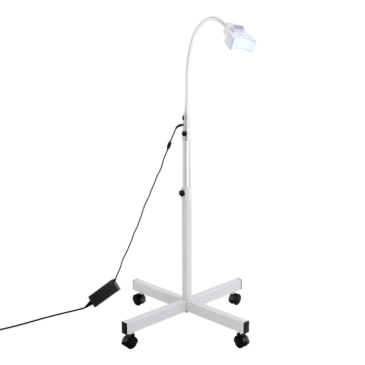 Lampă dentară profesională, LED albastru, alb, 21W, racire cu aer, timp reglabil