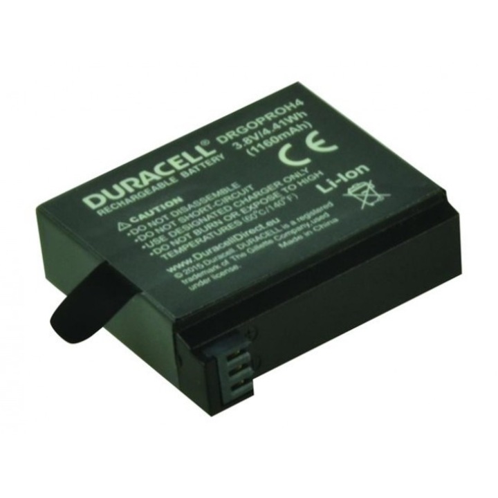 Duracell Kamera Akkumulátor, GoPro Hero4 kompatibilis, 3.8V, 1160mAh