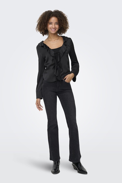 Only, Flared fit farmernadrág flitterekkel