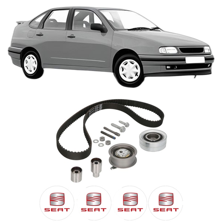 Set kit distributie SEAT CORDOBA (6K1, 6K2) 1.9 SDI din 1999-2002 KW 50 CP 68 CMC 1896, Auto, INA, 4 Stickere auto cu SEAT