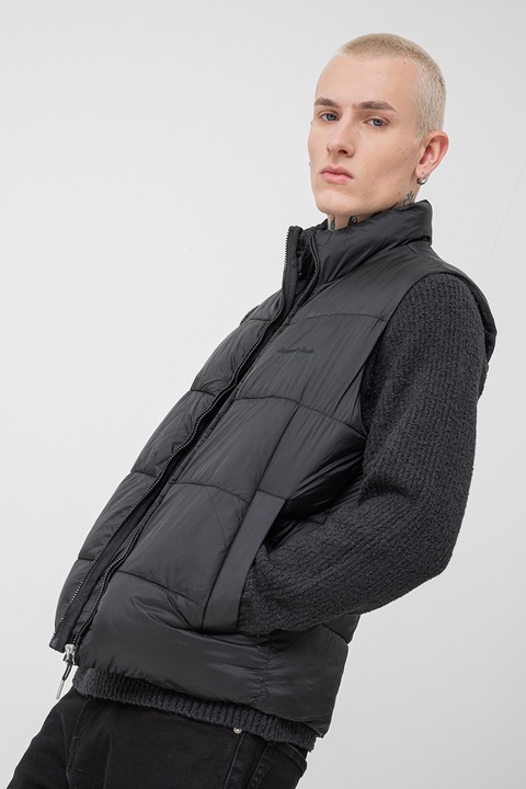Jack & Jones, Bélelt nylon mellény, Fekete, L
