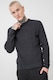 Jack & Jones, Pulover slim fit cu model texturat, Negru melange, M
