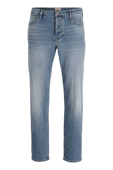 Jack & Jones, Mosott hatású szűkülő szárú farmernadrág, Pasztellkék