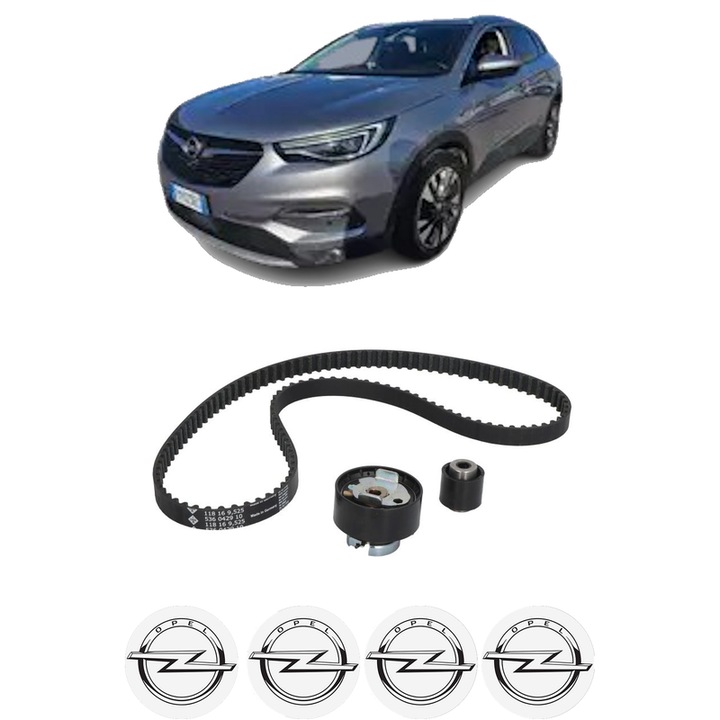Set kit distributie OPEL GRANDLAND X Van 1.2 (75) din 2018-2021 KW 96 CP 131 CMC 1199, Auto, INA, 4 Stickere auto cu OPEL