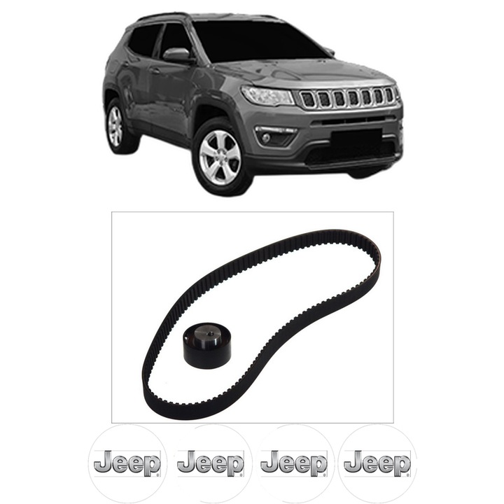 Set kit distributie JEEP COMPASS (MP, M6, MV, M7) 1.4 MultiAir din 2017 KW 103 CP 140 CMC 1368, Auto, Continental Contitech, 4 Stickere auto cu JEEP