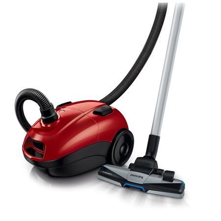 Aspirator cu sac Philips PowerLife FC8322/09, 3 l, Tub telescopic metalic, 750 W, Rosu