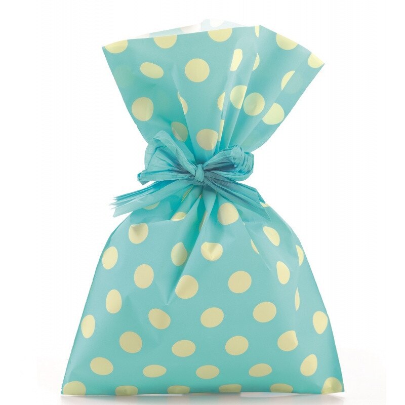 Set 5 pungi cadou buline - blue/ vernil, Radar 856PCCK4NVM, 25 x 40 cm