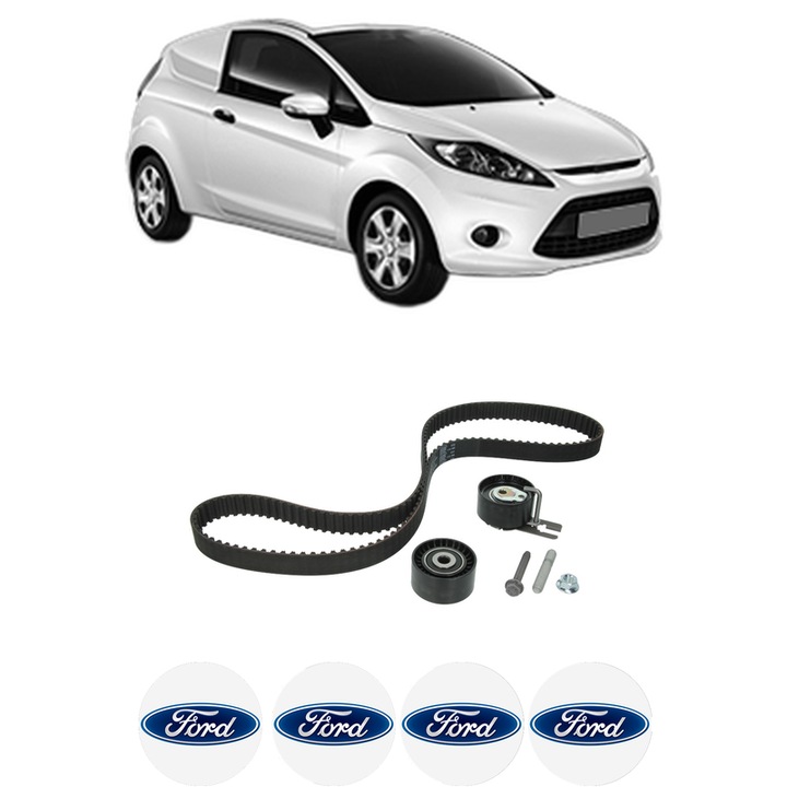 Set kit distributie FORD FIESTA VI Van 1.4 TDCi din 2009-2017 KW 50 CP 68 CMC 1399, Auto, INA, 4 Stickere auto cu FORD