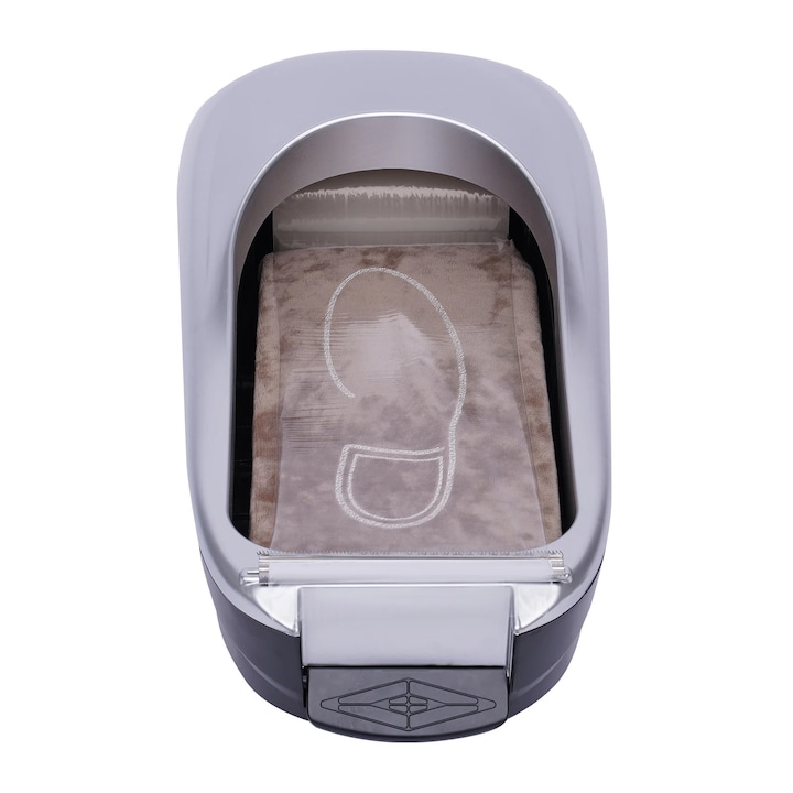 Masina pentru infoliat pantofi, operare automata, constructie durabila, argintiu