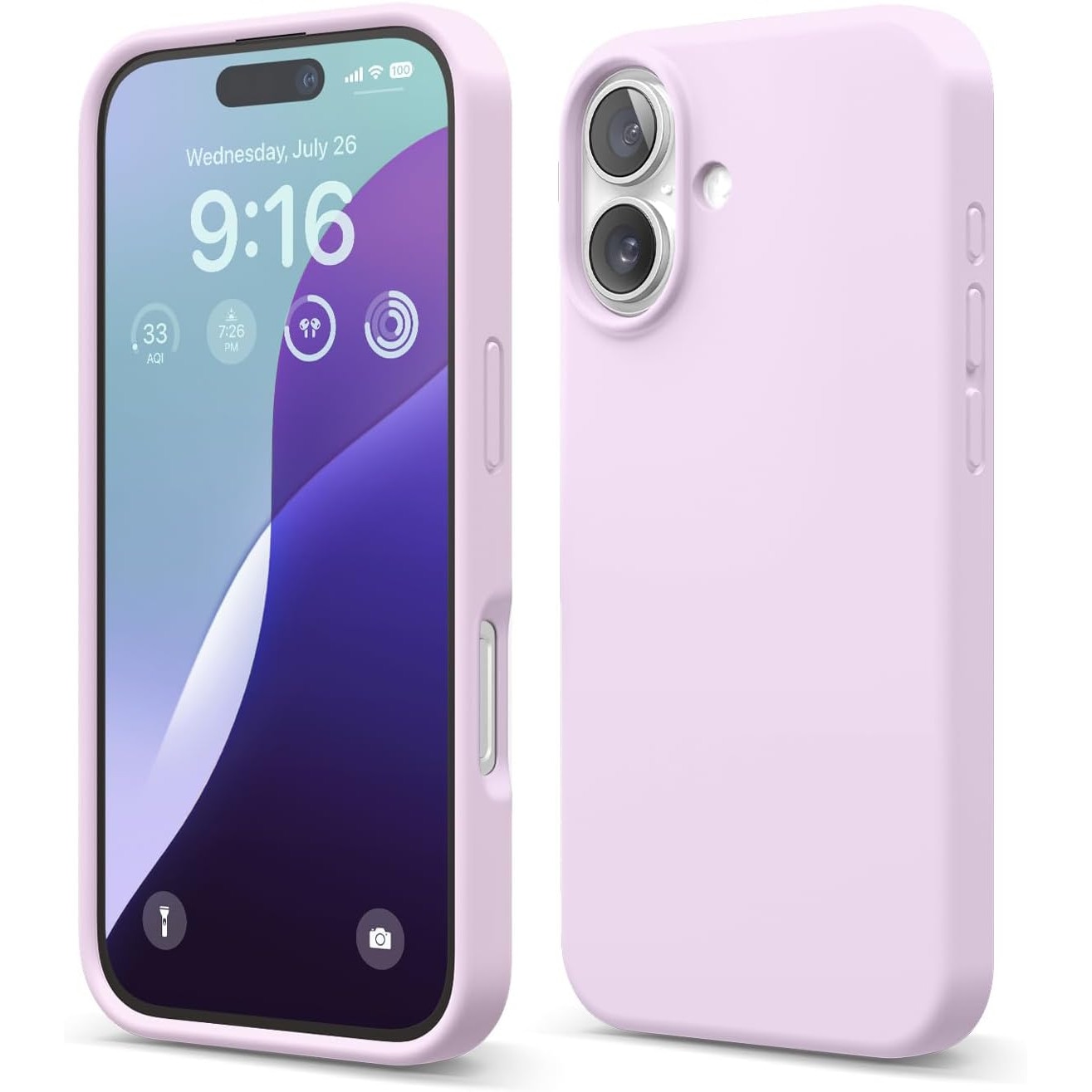 Husa protectie compatibila cu iPhone 17, ultra slim, silicon Mov, interior din microfibra, PlanetPhone