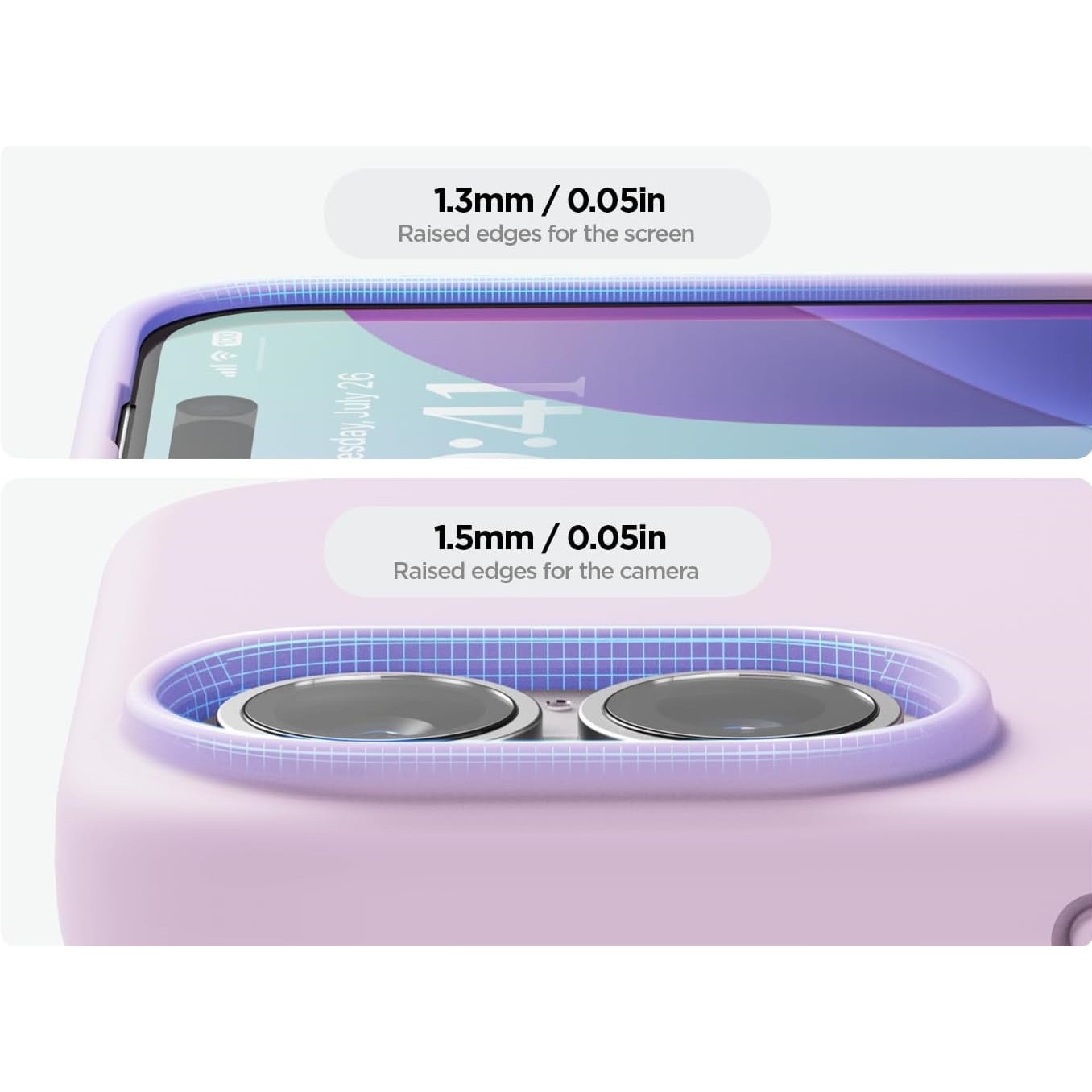 Husa protectie compatibila cu iPhone 17, ultra slim, silicon Mov, interior din microfibra, PlanetPhone