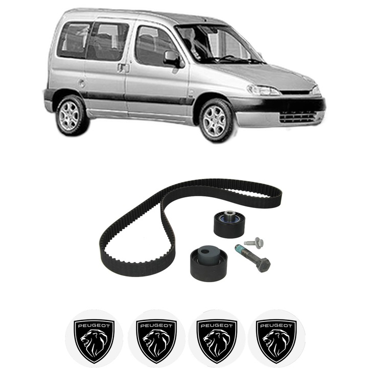Set kit distributie PEUGEOT PARTNER MPV (5_, G_) 2.0 HDi 4x4 din 2004-2005 KW 66 CP 90 CMC 1997, Auto, SKF, 4 Stickere auto cu PEUGEOT