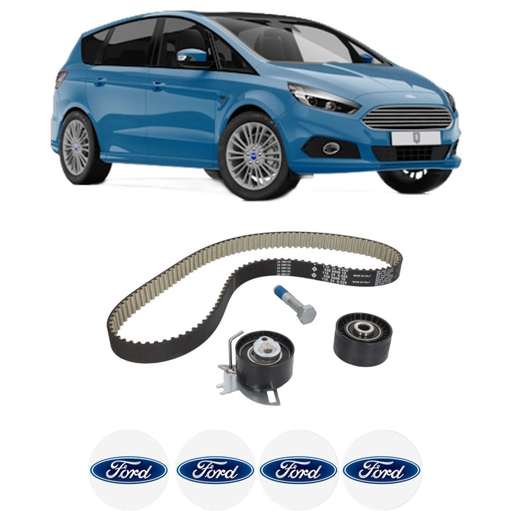 Set kit distributie FORD GALAXY III (CK) 2.0 TDCi din 2015-2018 KW 110 CP 150 CMC 1997, Auto, INA, 4 Stickere auto cu FORD