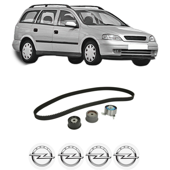 Set kit distributie OPEL ASTRA G Estate (T98) 2.0 OPC (F35) din 2002-2004 KW 141 CP 192 CMC 1998, Auto, INA, 4 Stickere auto cu OPEL