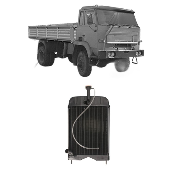 Radiator racire ulei MASSEY FERGUSON 1000 din 1992-1999 KW 22 CP 30 CMC 1500, Auto, din cupru, 4x Stickere auto cu MASSEY FERGUSON