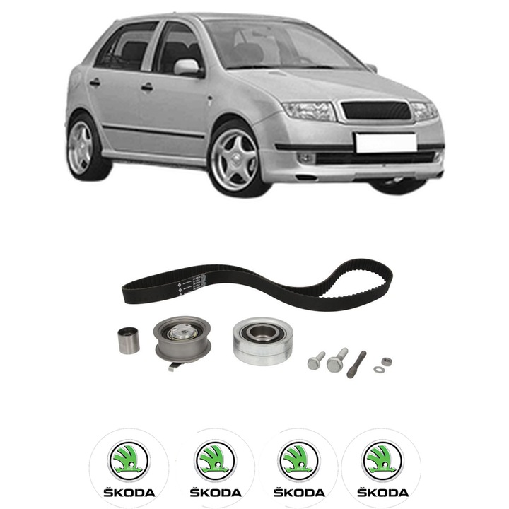 Set kit distributie SKODA FABIA I (6Y2) 1.9 SDI din 1999-2008 KW 47 CP 64 CMC 1896, Auto, INA, 4 Stickere auto cu SKODA
