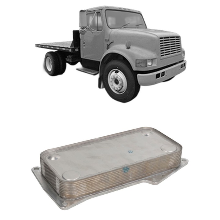 Radiator racire ulei DEUTZ FAHR 4000 din 1971-1974 KW 29 CP 40 CMC 2827, Auto, din aluminiu, 4x Stickere auto cu DEUTZ FAHR