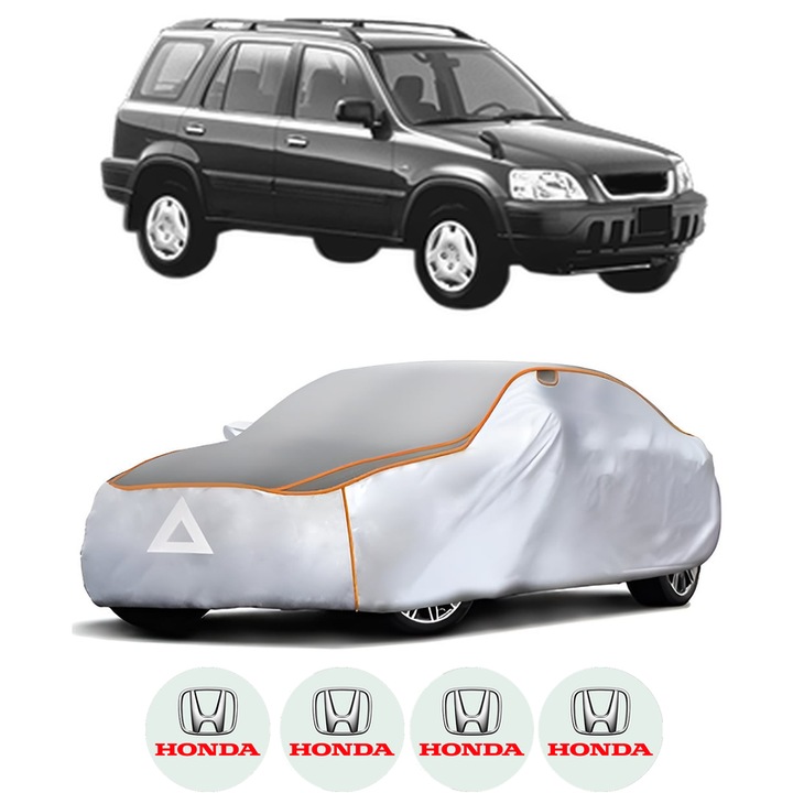 Husa Prelata Antigrindina Auto HONDA CR-V I (RD) din 1995-2002, Protectie auto contra intemperiilor la grindina, Waterproof, 4x Stickere auto HONDA