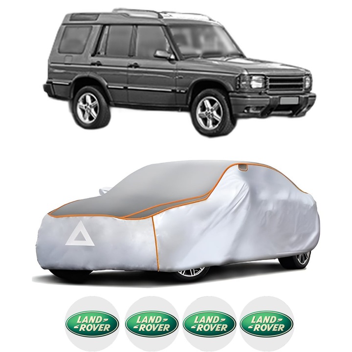 Husa Prelata Antigrindina Auto LAND ROVER DISCOVERY II (L318) din 1998-2004, Protectie auto contra intemperiilor la grindina, Waterproof, 4x Stickere auto LAND ROVER